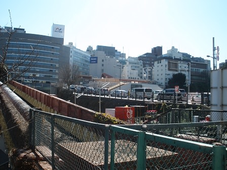 A distant view of the Ichigaya-mon Gate site (1)