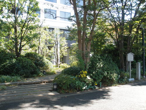 一ツ橋徳川家の屋敷跡の一角