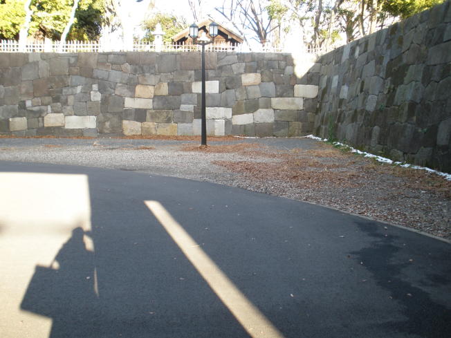 Inside the square enclosure of Tayasu-mon Gate