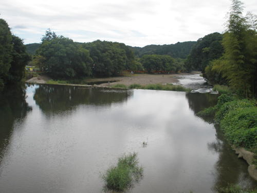 The flow of the Koma Rever seen from Shikadai Bridge